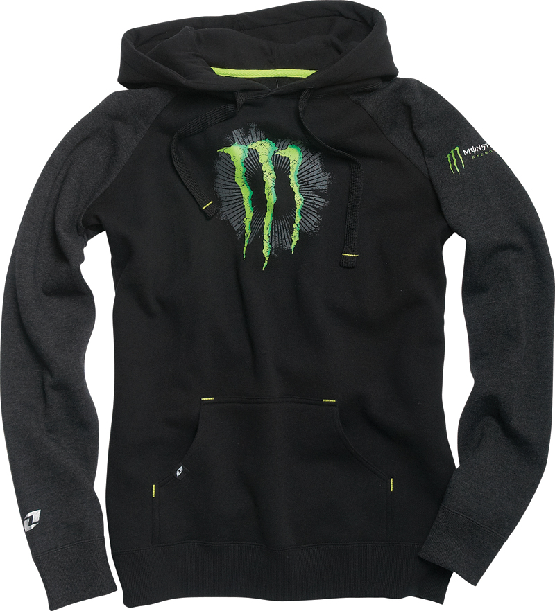 Monster Doozie Ladies Hoodie Black