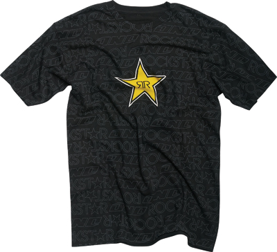 Rockstar Writing on the Wall T-Shirt Black