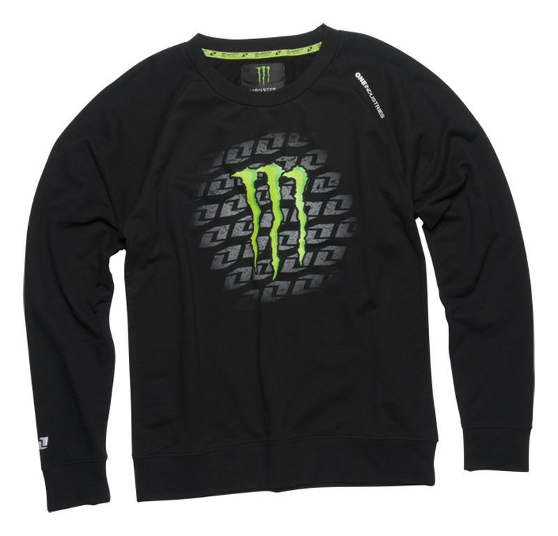 Monster Karin Ladies Crew Neck Fleece Black
