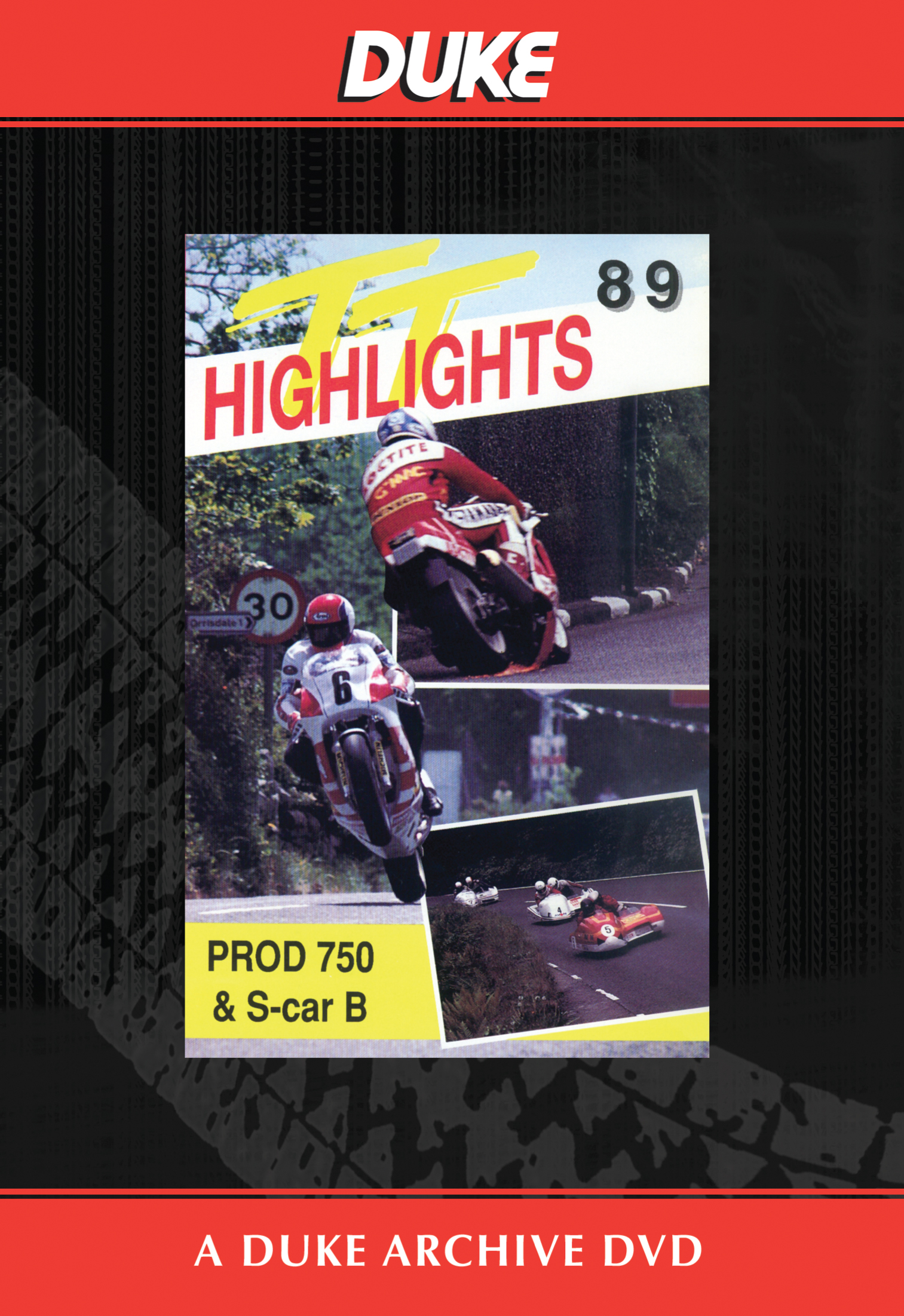 TT 1989 - Production & Sidecar B Races Duke Archive DVD