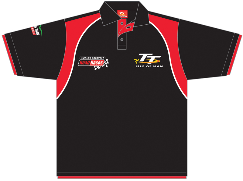 TT 2012 Road Race Polo Black/Red