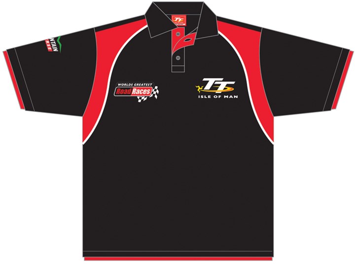 TT 2012 Road Race Polo Black/Red - click to enlarge