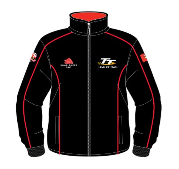 TT 2013 Fleece Black/Red Piping - click to enlarge