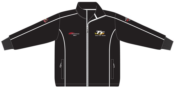 TT 2013 Fleece Black/White Piping - click to enlarge