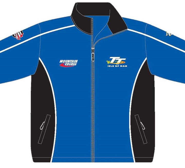 TT 2013 Fleece Black/Blue/White Piping - click to enlarge