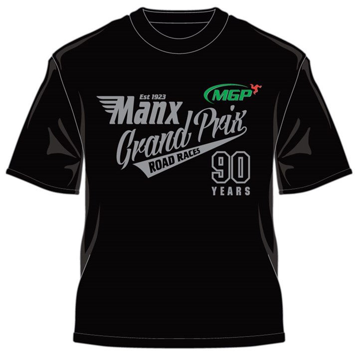 Manx Grand Prix 2013 T Shirt Road Race Black - click to enlarge