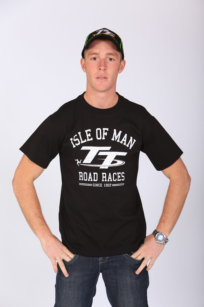 TT Road Races Vintage T Shirt Black - click to enlarge