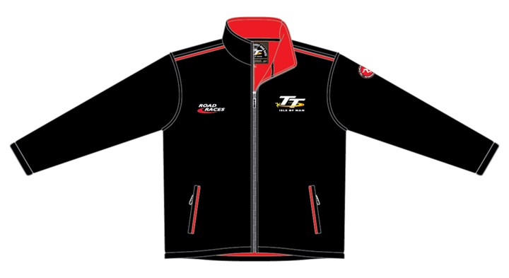 TT 2014 Soft Shell Jacket Black/Red - click to enlarge