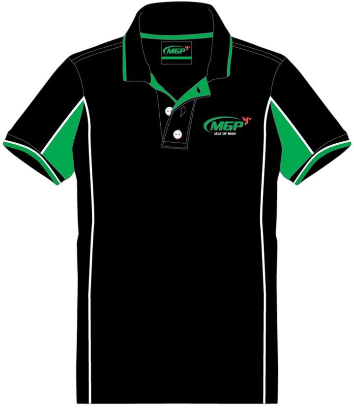 Manx Grand Prix 2014 Polo Shirt Black - click to enlarge