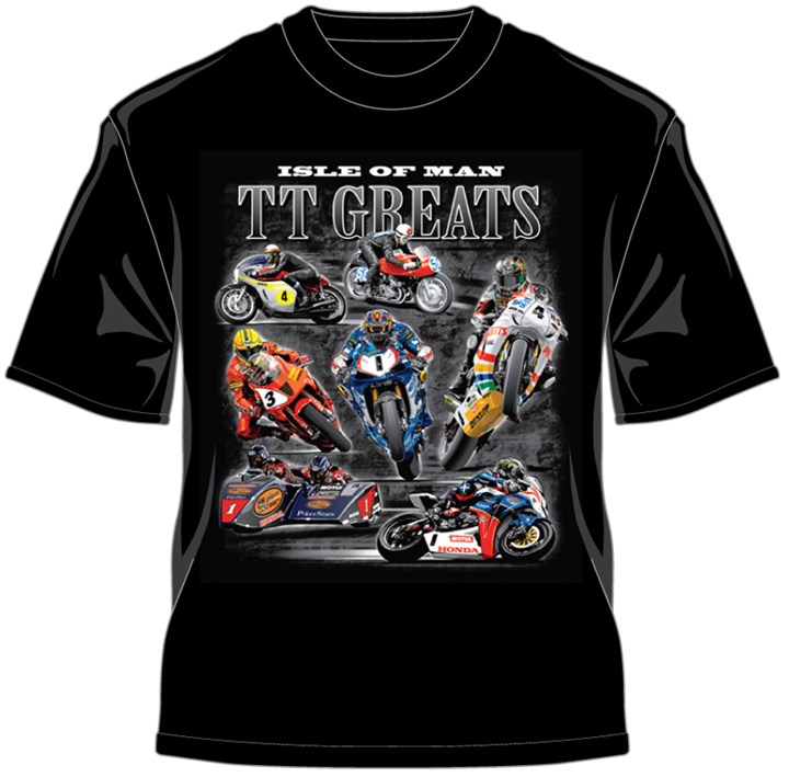 TT 2014 TT Greats T Shirt Black - click to enlarge