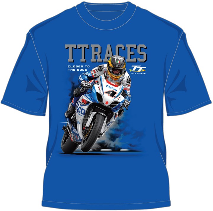 TT 2014 Closer to the Edge T Shirt Royal Blue - click to enlarge