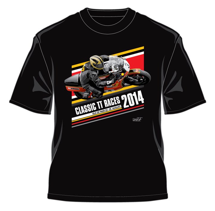 TT 2014 Classic Races T Shirt Black - click to enlarge