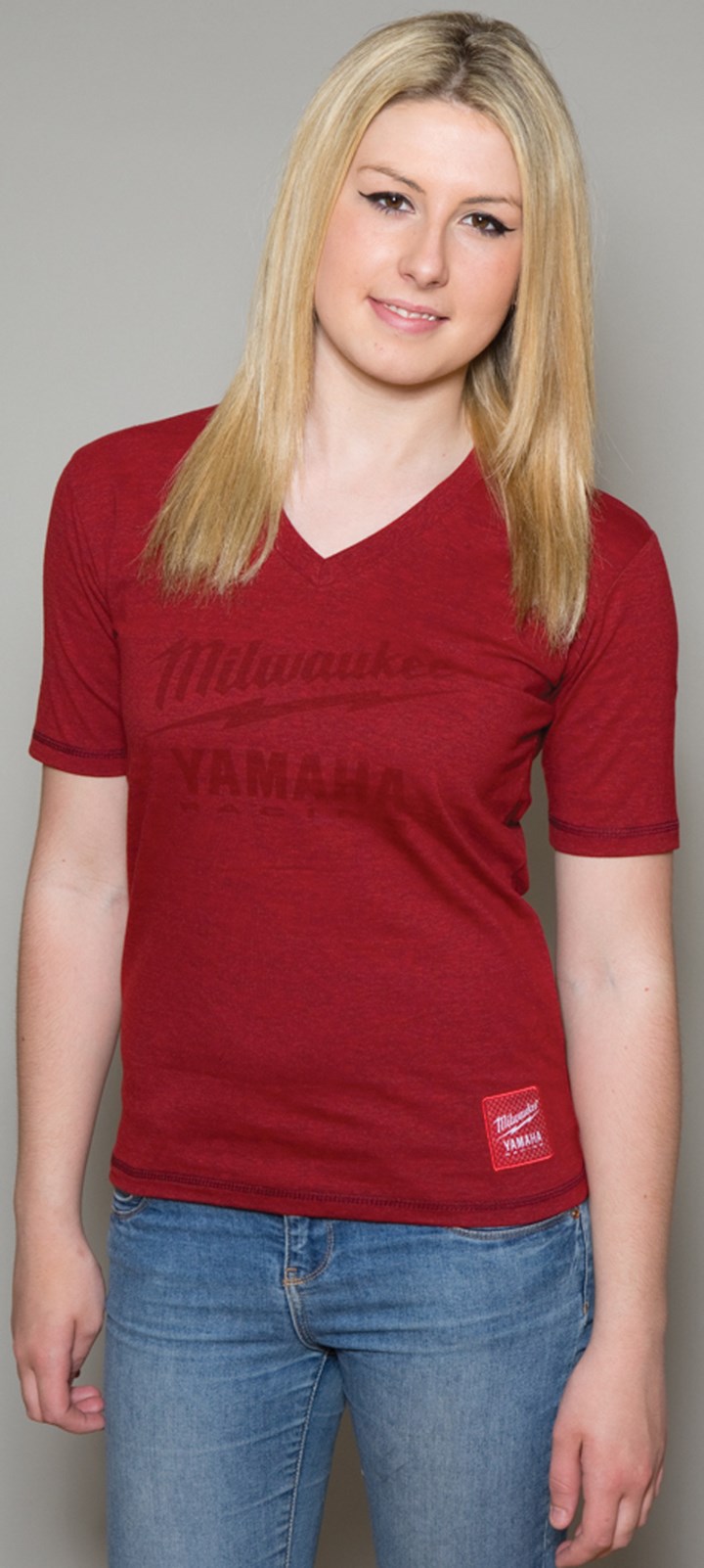 Milwaukee Yamaha Ladies Street T Shirt Red - click to enlarge