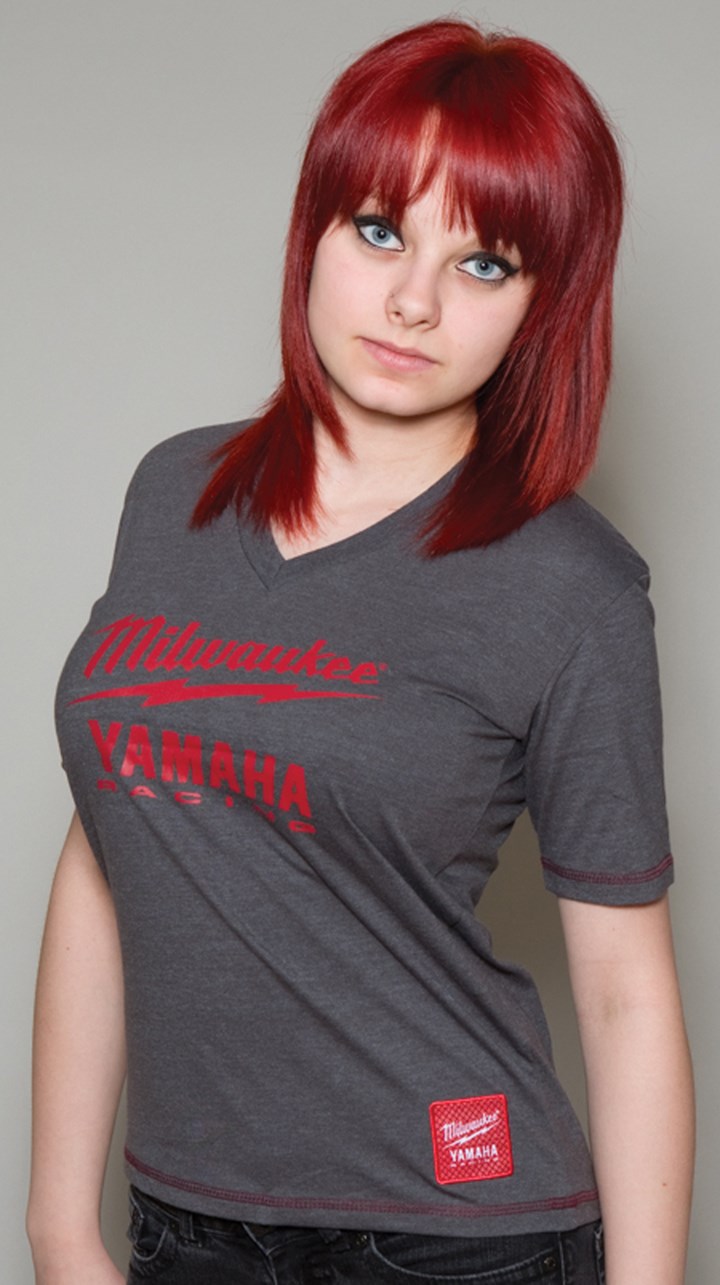 Milwaukee Yamaha Ladies Street T Shirt Grey - click to enlarge