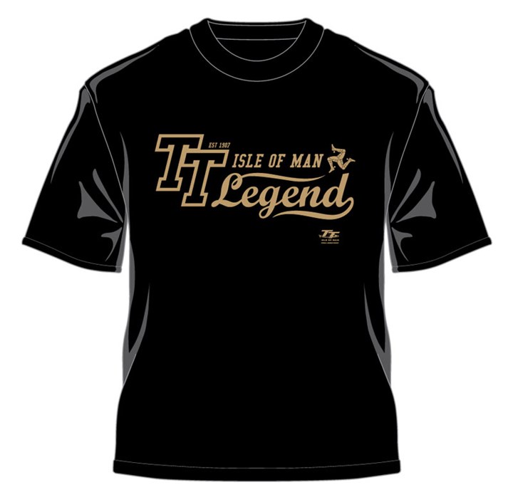 TT 2014 Retro T-Shirt Gold Legends Black - click to enlarge