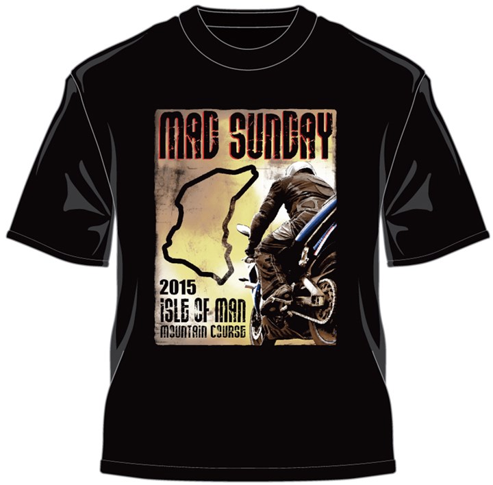 TT 2015 Mad Sunday Poster T-Shirt Black - click to enlarge
