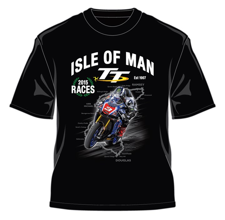 TT 2015 Bike 3 Laurels T Shirt - click to enlarge