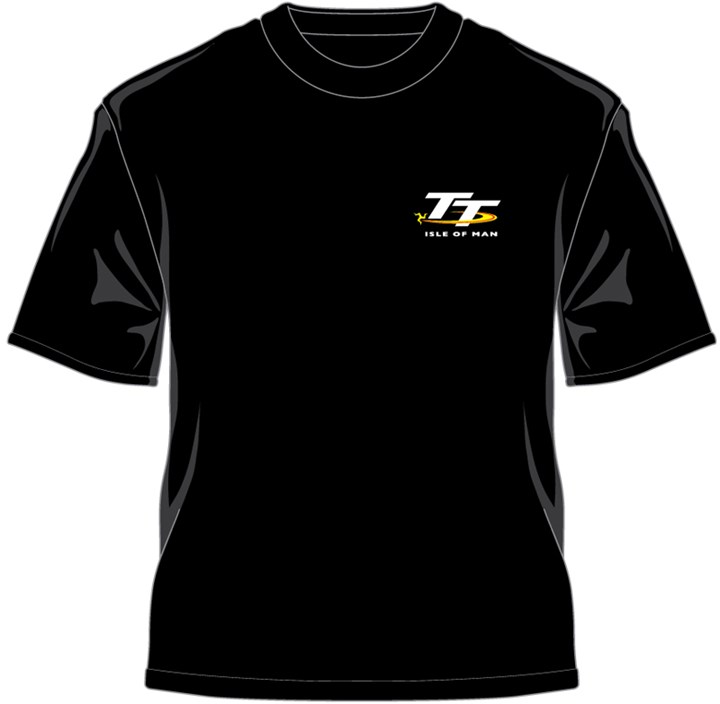 TT 2015 T-Shirt Small Logo Black - click to enlarge