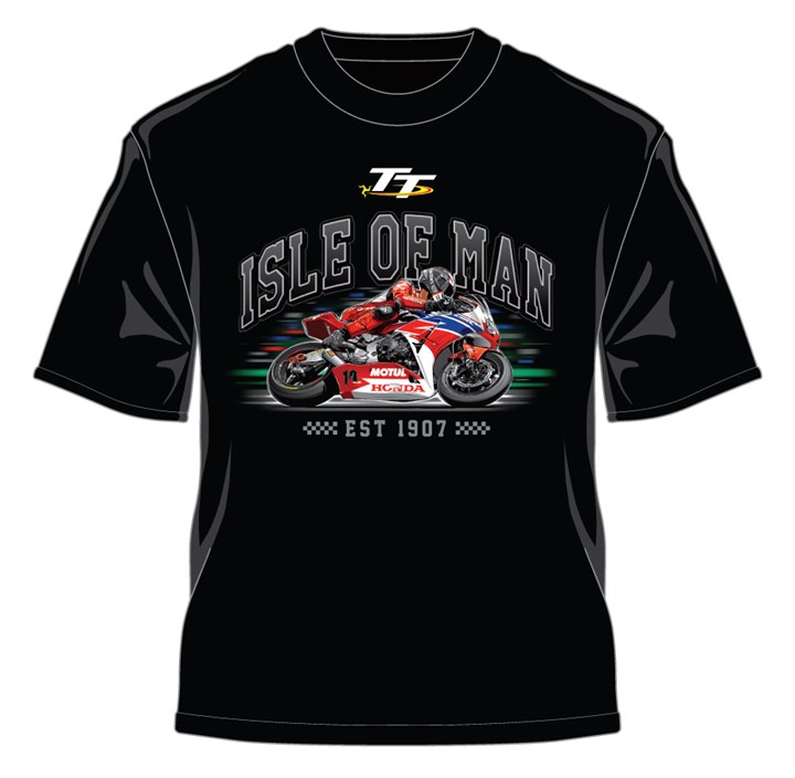TT 2015 Across Bike T-Shirt Black - click to enlarge