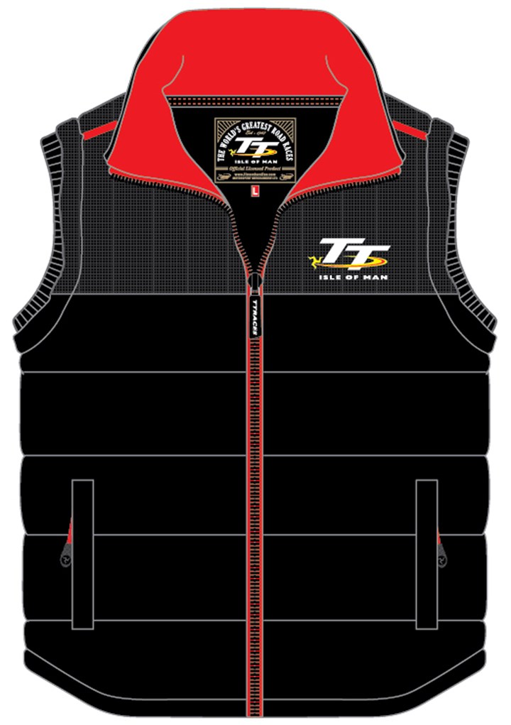 TT 2015 Padded Bodywarmer Black - click to enlarge