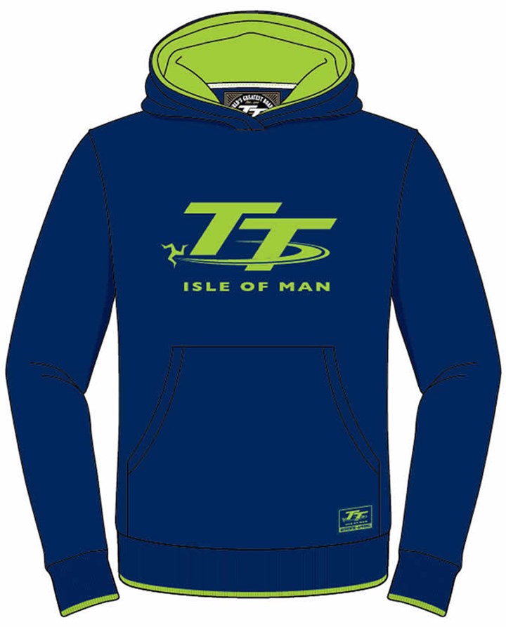 TT 2015 Childs Hoodie Blue/Green - click to enlarge