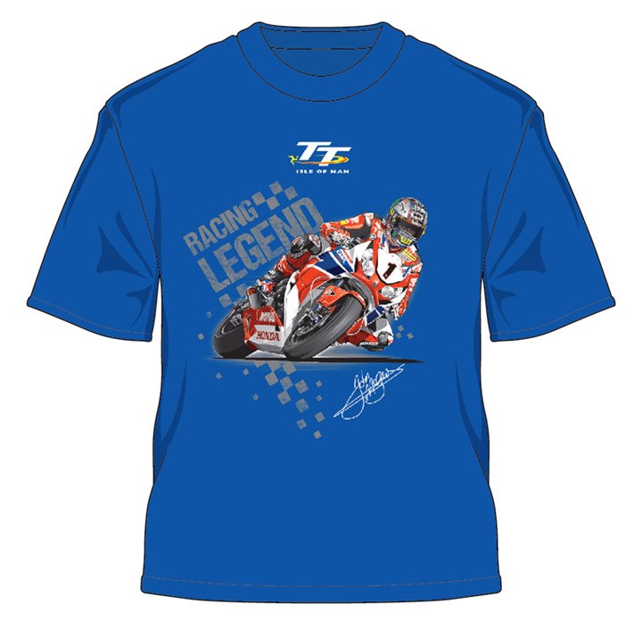 TT 2015 Childs Racing Legend T Shirt Blue - click to enlarge