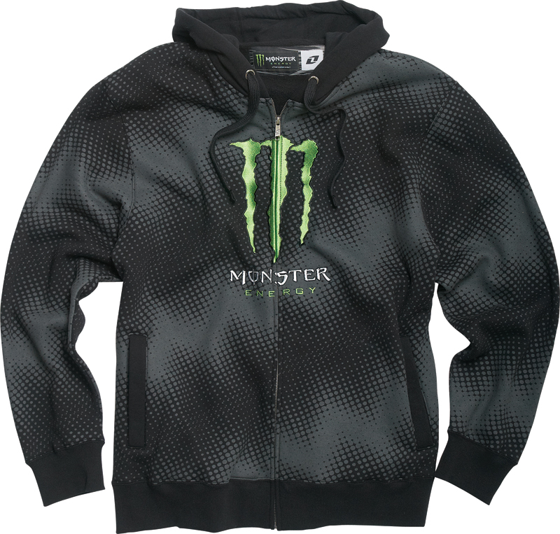 Monster Pulse Zip Hoodie Black