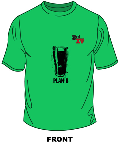 3rd XV Plan B rugby t-shirt