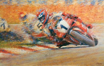 Great Racing Legends Carl Fogarty Print - click to enlarge