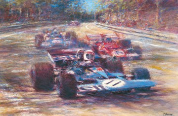 Great Racing Legends Jackie Stewart Print - click to enlarge