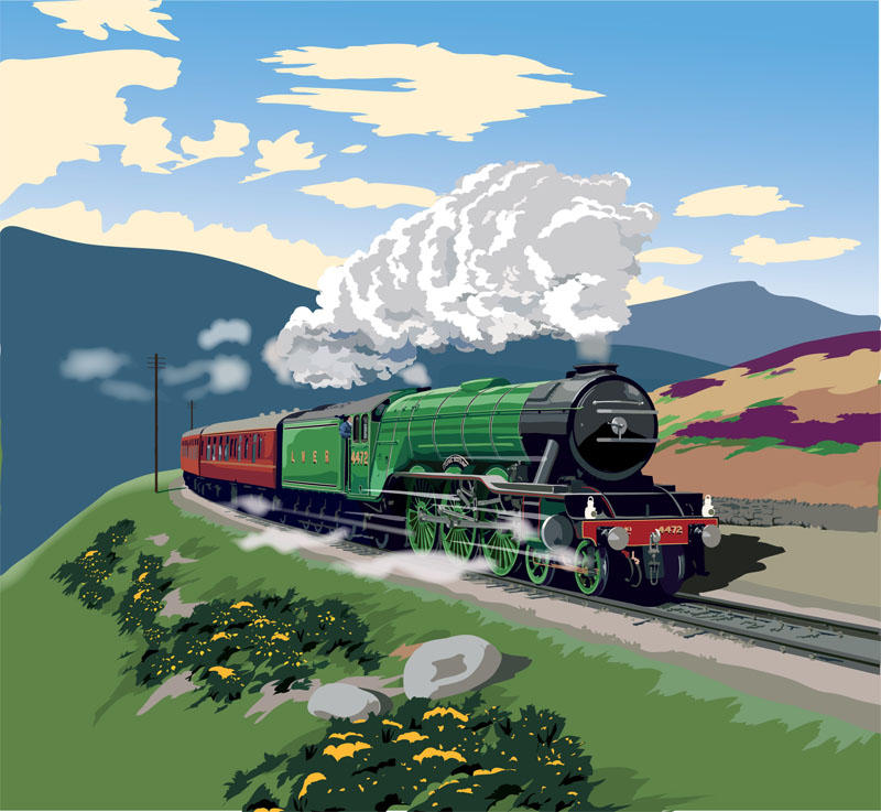 Flying Scotsman A2 Print