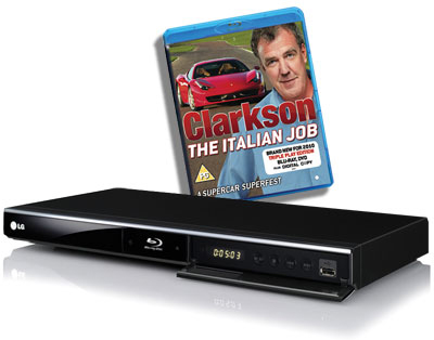 Blu-ray Player and Clarkson The Italian Job Blu-ray