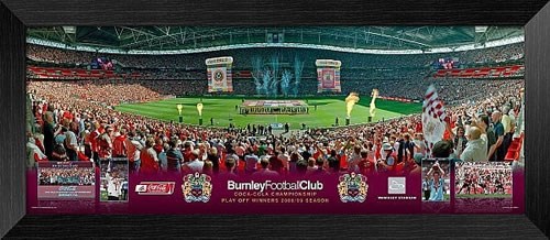 Burnley 2008/09 Play Off Wall Mounted Framed Photo (30" x 11")