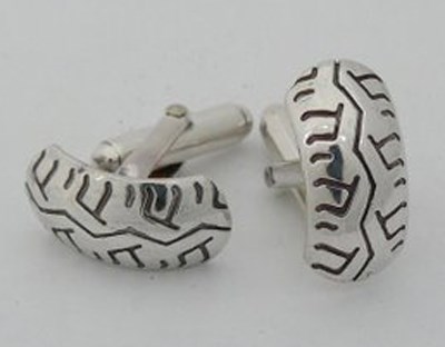 Silver Tyre Cufflinks Nos 016a