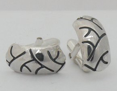 Silver Tyre Cufflinks Nos 017a