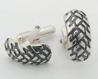 Silver Tyre Cufflinks Nos 033a
