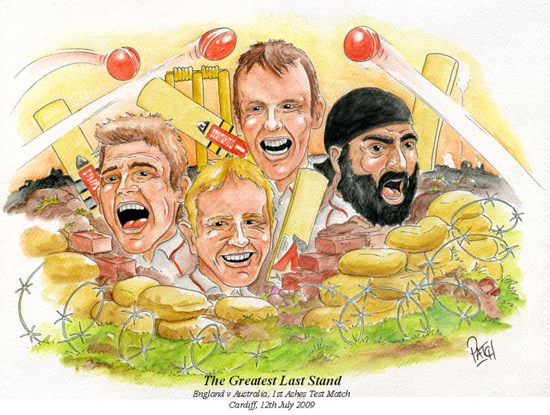 Ashes Last Stand Cartoon Print