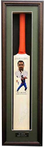 Ravi Bopara Signed and Framed Mini Bat