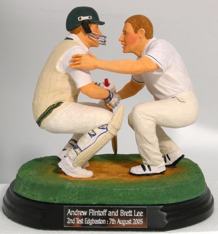Flintoff and Lee Figurine
