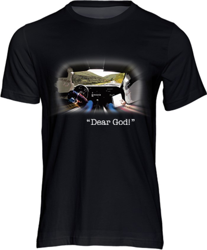 Ari Vatanen "Dear God!" T-Shirt, Black - click to enlarge