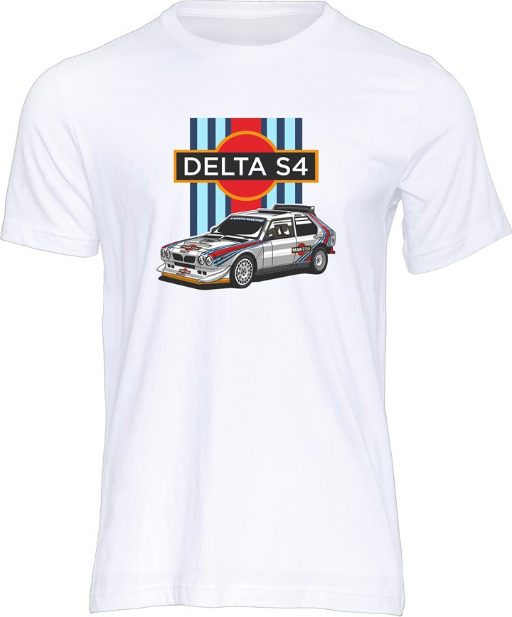 Group B Monster - Lancia Delta S4 T-shirt, White - click to enlarge