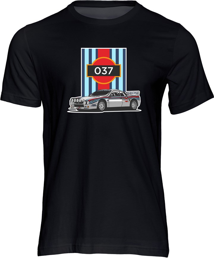 Group B Monster Lancia 037 T-shirt Black - click to enlarge