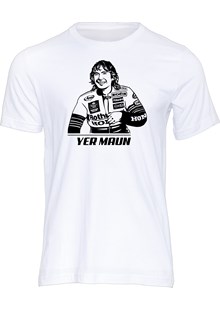 Joey Dunlop - Yer Maun T-shirt, White