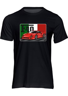 Dream Car Ferrari F40 T-shirt Black