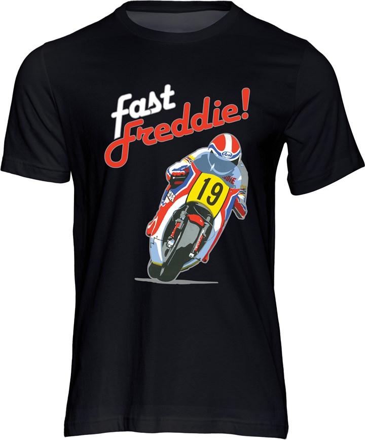 Fast Freddie Spencer T-shirt Black - click to enlarge