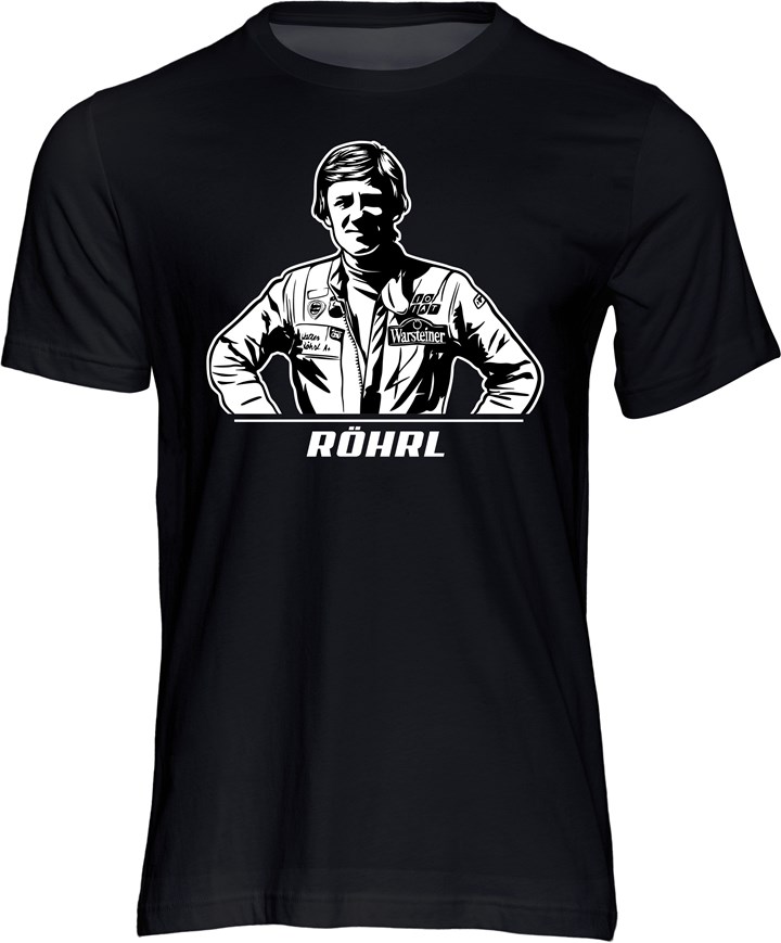 Walter Rohrl Stencil T-shirt Black - click to enlarge