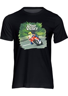 V Four Victory T-shirt Black
