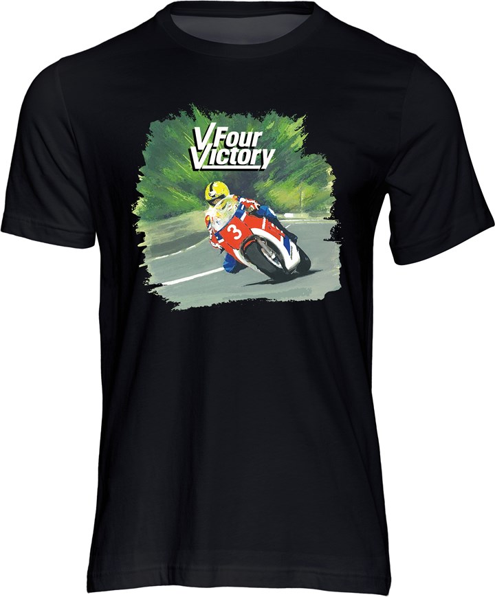V Four Victory T-shirt Black - click to enlarge
