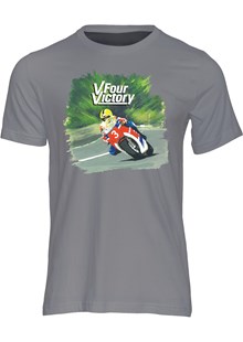 V Four Victory T-shirt Charcoal