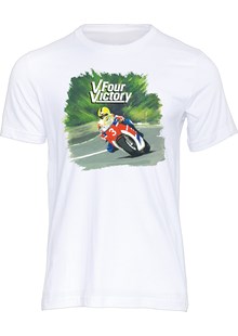 V Four Victory T-shirt White